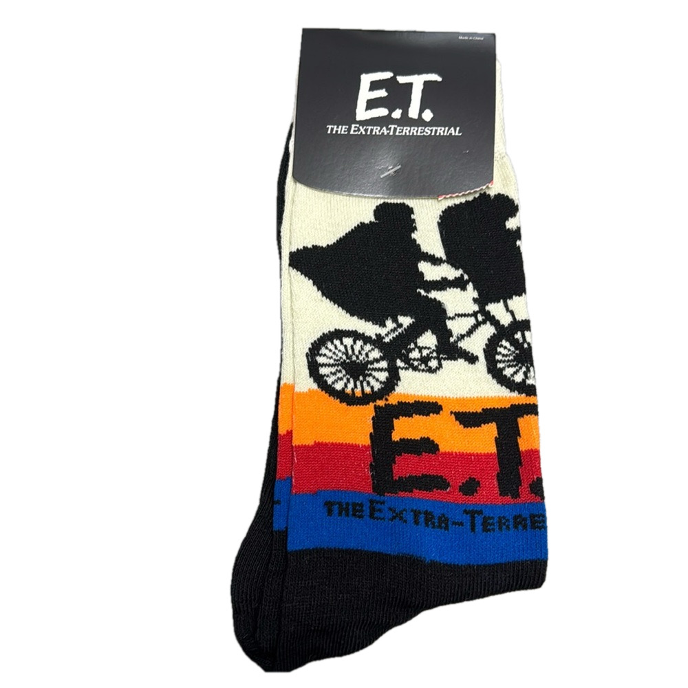 3/$18 E.T. Universal Movie Casual Crew Socks NWT